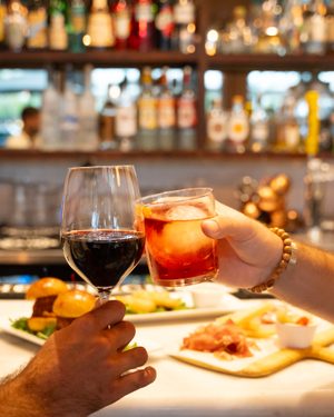 Happy hour spritz and small bites at Salumeria 104 Midtown Miami