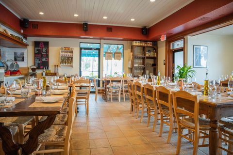 The Salumi Room at Salumeria 104 Atlantic Beach during a dinner