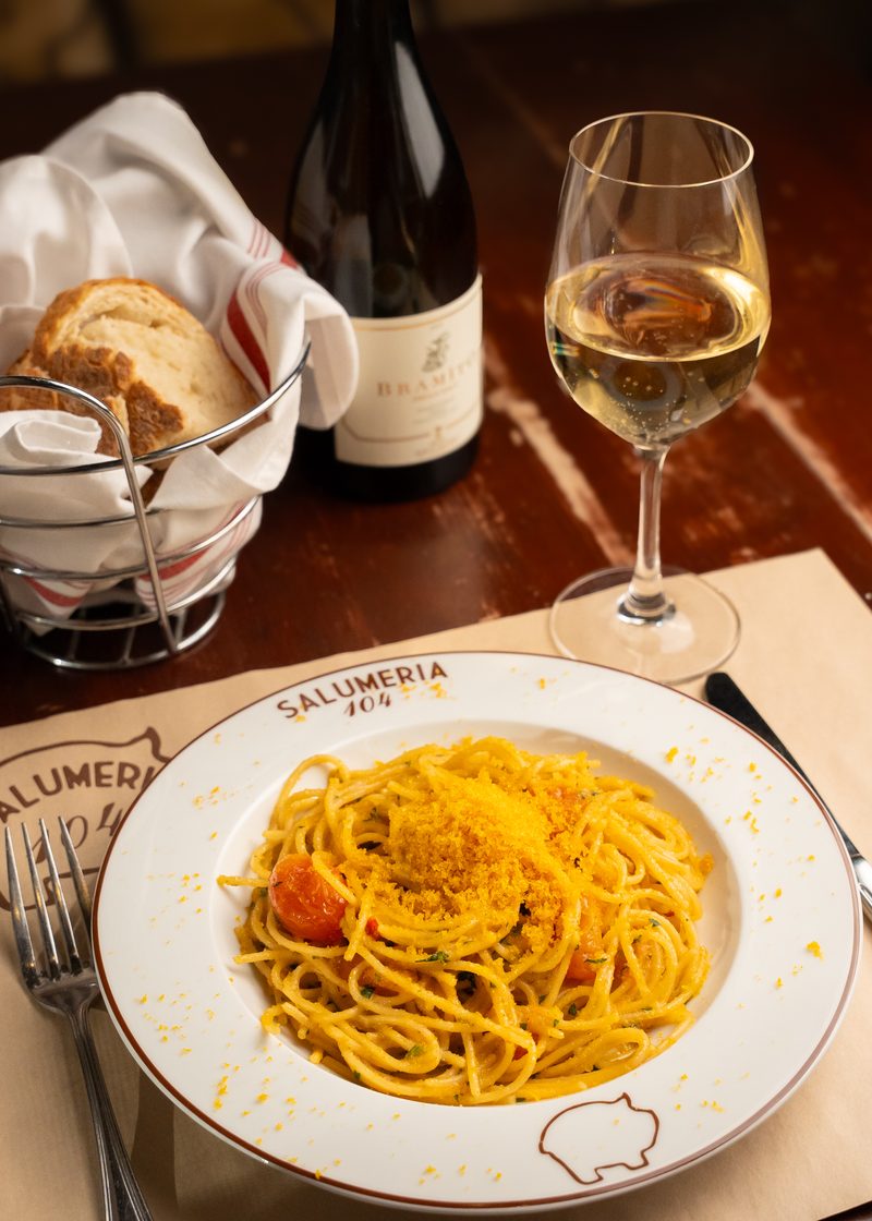 Spaghetti alla bottarga at Salumeria 104 Midtown