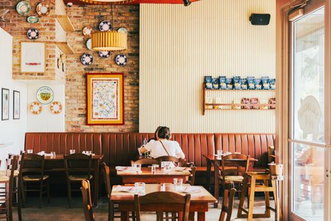 The 104 Room at Salumeria 104 Midtown set for a private event