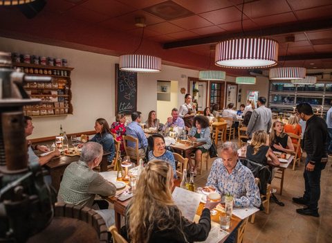 Bar and dining at Salumeria 104 Atlantic Beach