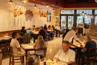Salumeria 104 Coral Gables dining room on Miracle Mile